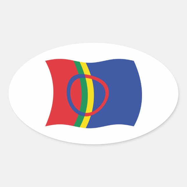 Sami People Flag Sticker (Front)