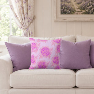 Sami 💜 Purple Baroque Floral Cushion