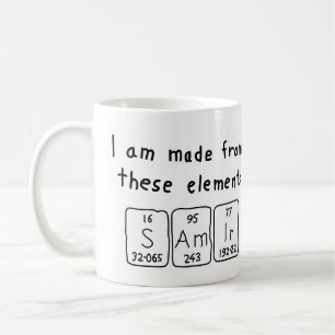 Samir periodic table name mug