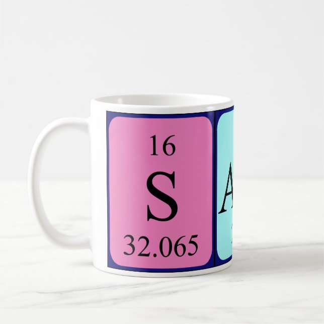 Samir periodic table name mug (Left)