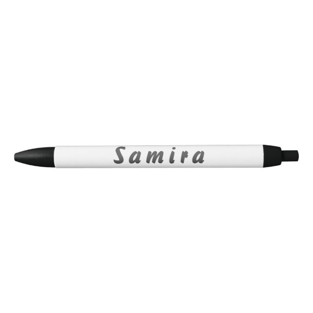 Samira Kugelschreiber Black Ink Pen (Front)
