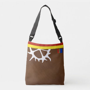 Samisk inspererad tecken färger crossbody bag