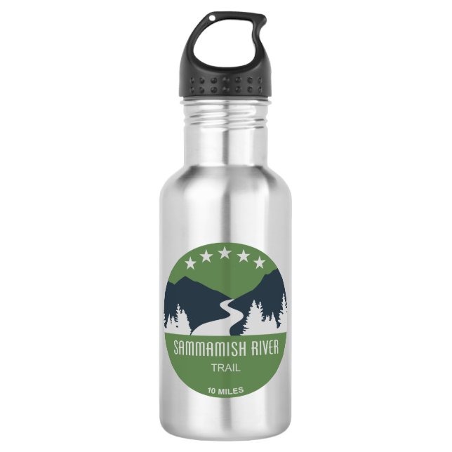 Sammamish River Trail Washington 532 Ml Water Bottle (Front)