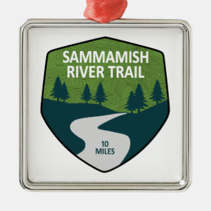 Sammamish River Trail Washington Metal Ornament