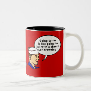 Sammy Sailor Two-Tone Coffee Mug
