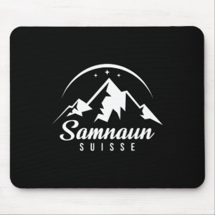 Samnaun Switzerland Ski Resort Skiing Snowboarding Mouse Pad