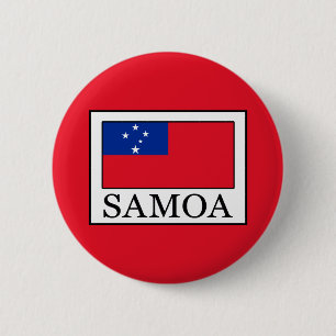 Samoa 6 Cm Round Badge