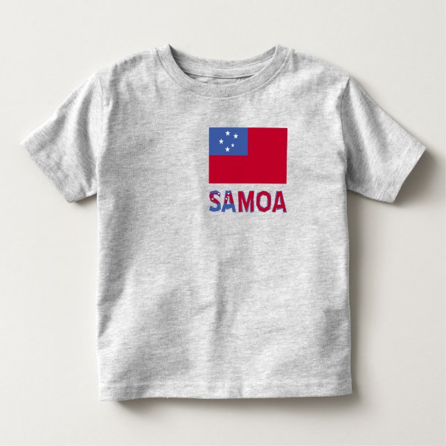 Samoa and Samoan Flag Toddler T-Shirt (Front)