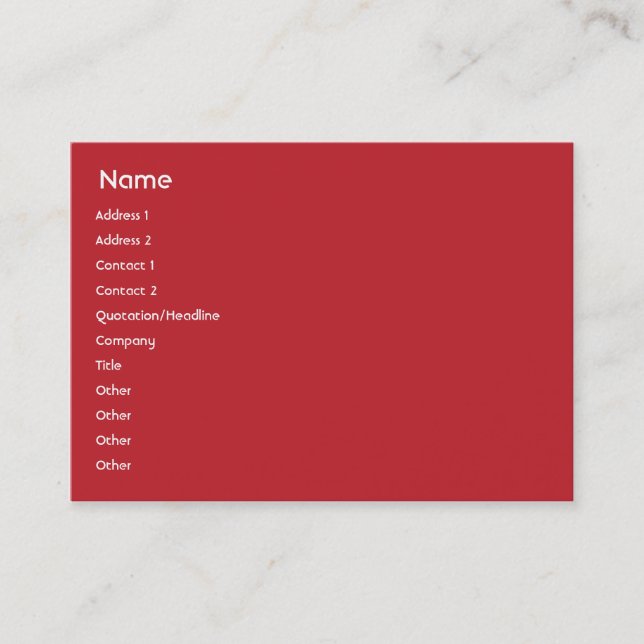 Samoa - Chubby Business Card (Front)