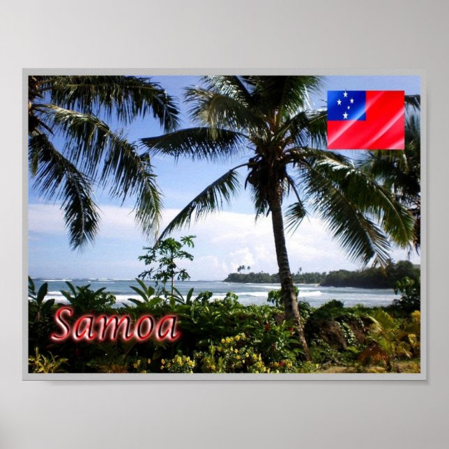 Samoa - Coastline - Panorama - Poster (Front)