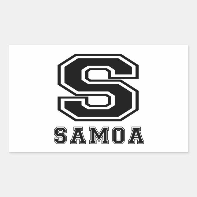 Samoa Designs Rectangular Sticker (Front)
