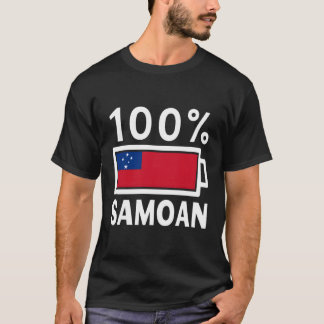 Samoa Flag 100 Samoan Battery Power Tee