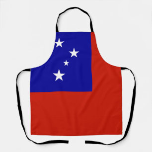 Samoa flag apron
