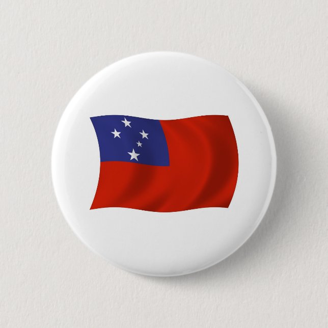 Samoa Flag Button (Front)