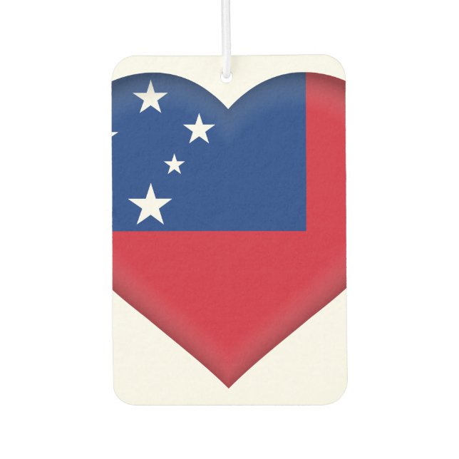 Samoa Flag Car Air Freshener (Front)