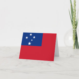 Samoa Flag Card