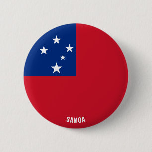 Samoa Flag Charming Patriotic 6 Cm Round Badge