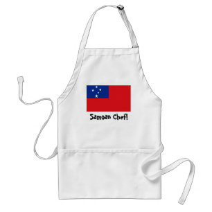 Samoa flag chef apron
