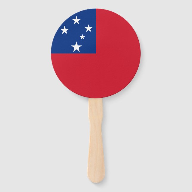 Samoa Flag Hand Fan (Front)