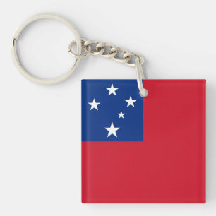 Samoa Flag Key Ring