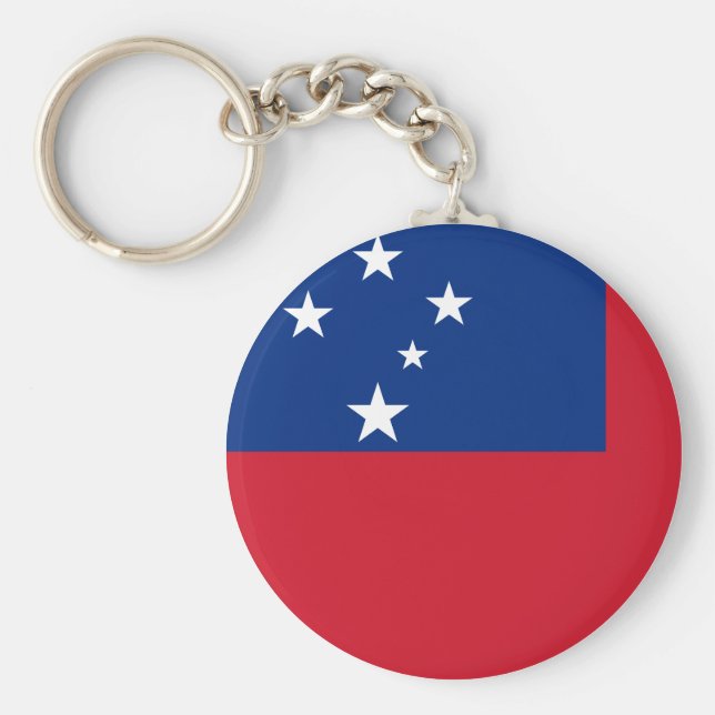 Samoa Flag Key Ring (Front)