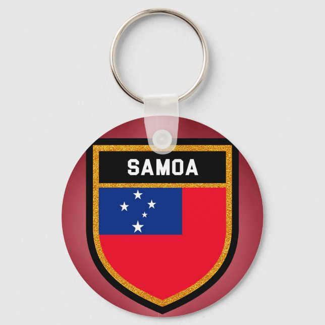 Samoa Flag Key Ring (Front)
