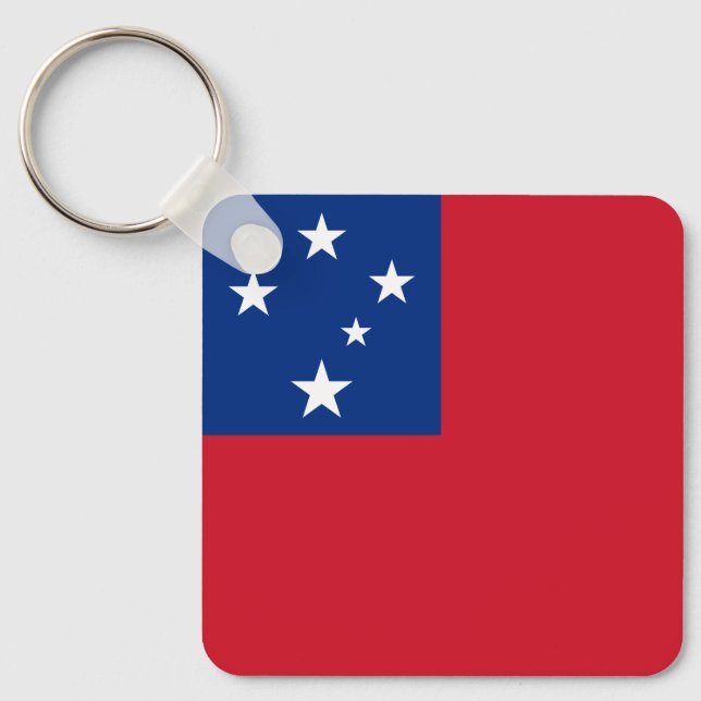 Samoa Flag Key Ring (Front)