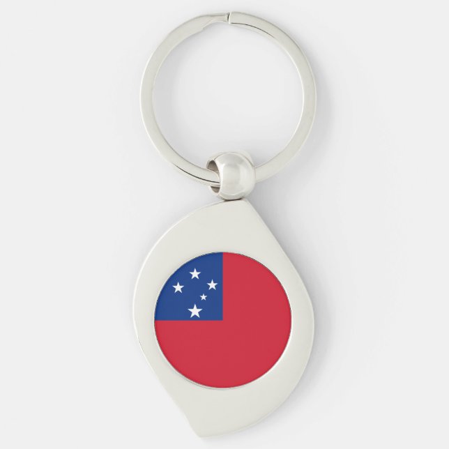 Samoa Flag Key Ring (Front)