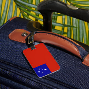 Samoa flag luggage tag