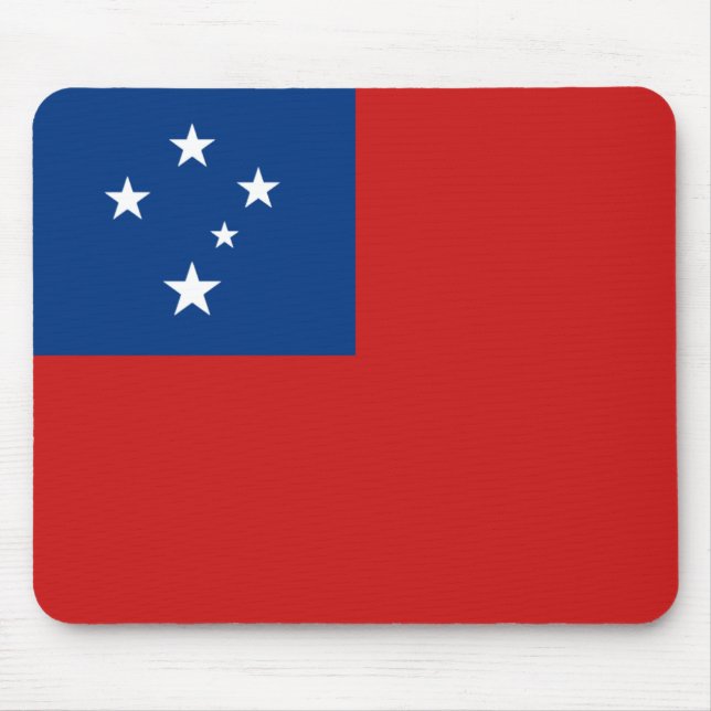 Samoa Flag Mousepad (Front)