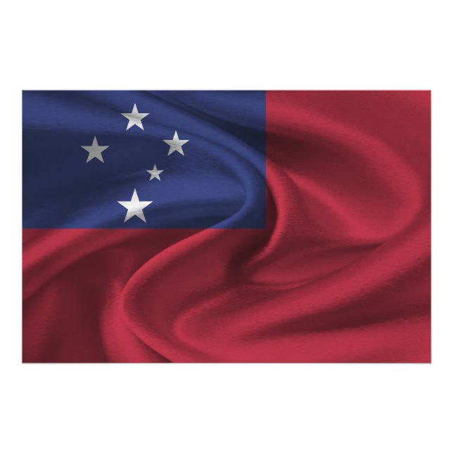 Samoa Flag Photo Print (Front)