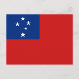 Samoa Flag Postcard