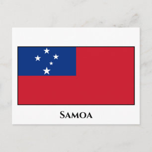 Samoa Flag Postcard