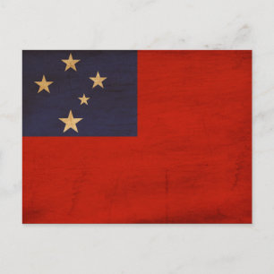 Samoa Flag Postcard