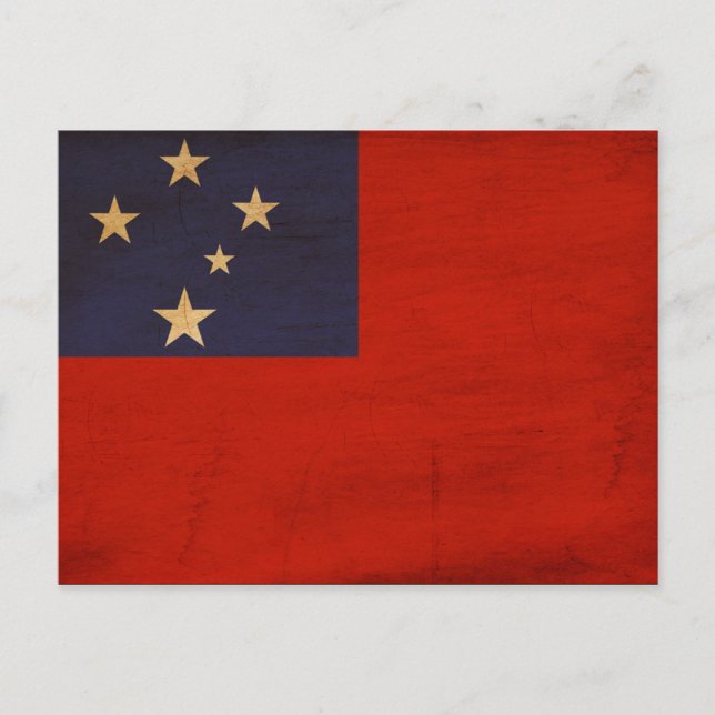 Samoa Flag Postcard (Front)