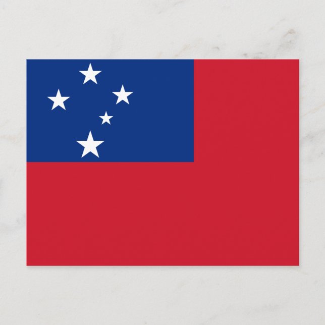 Samoa Flag Postcard (Front)