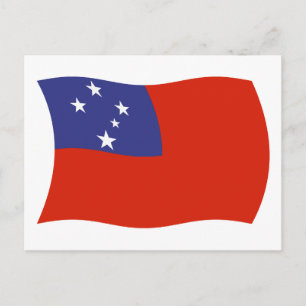 Samoa Flag Postcard