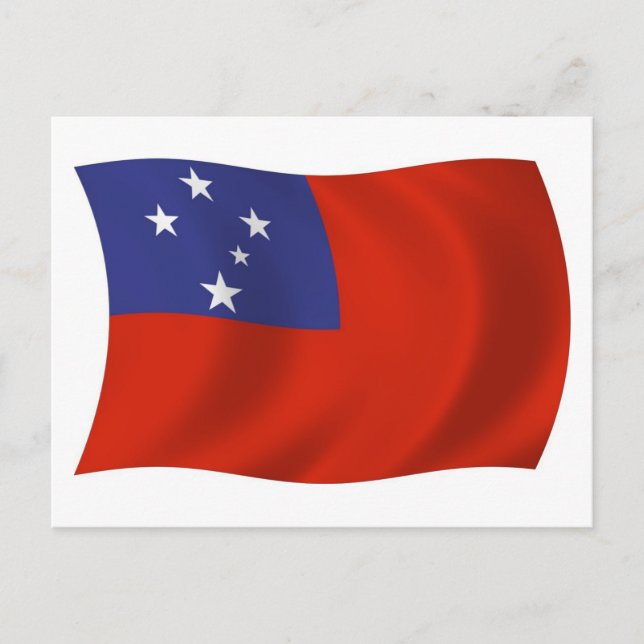 Samoa Flag Postcard (Front)