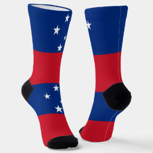 Samoa Flag Socks