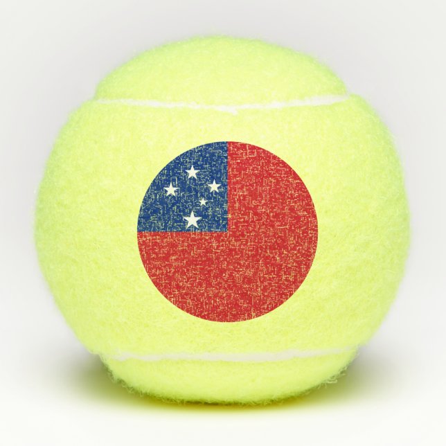 Samoa Flag Tennis Balls (Front)