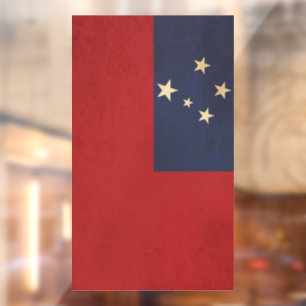 Samoa Flag Vintage Design