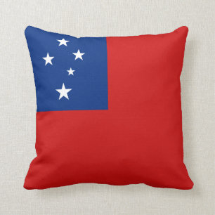 Samoa Flag x Flag Pillow