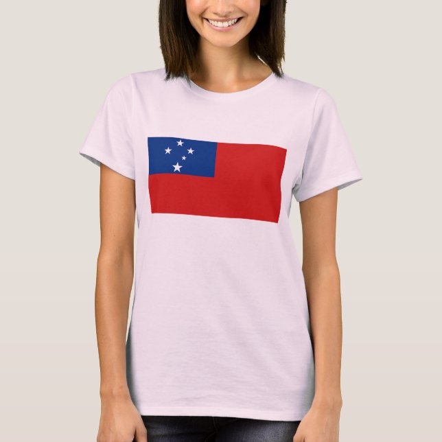 Samoa Flag x Map T-Shirt (Front)