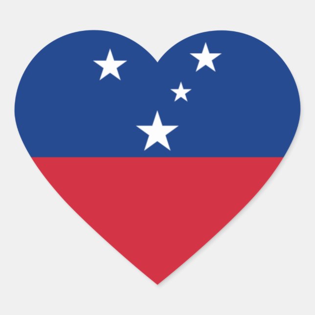 samoa heart sticker (Front)