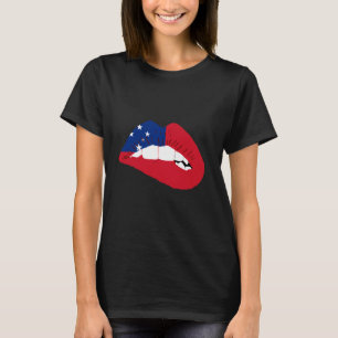 Samoa Lip Samoan Flag Samoan Pride Samoan Roots T-Shirt