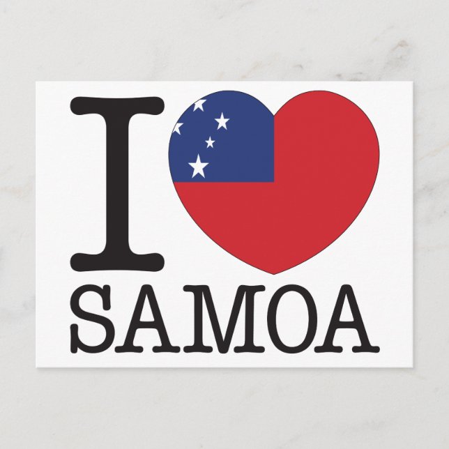 Samoa Love v2 Postcard (Front)