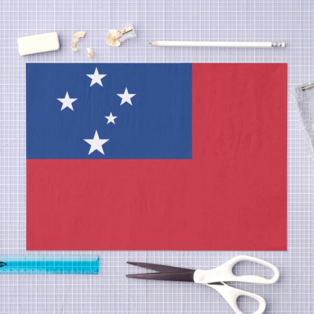 Samoa paper tissue, Samoan Flag tissue paper (Craft)