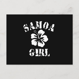 Samoa Pink Girl Postcard