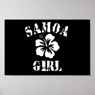 Samoa Pink Girl Poster