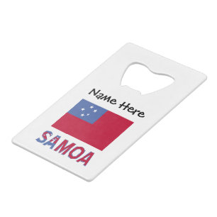 Samoa Samoan Flag Black Personalisation